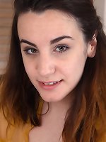 Aragne strips off her sexy blue skirt for us